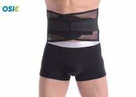 Black Waist Support Brace With Hook - Loop Fastener For Easy / Quick Fastening